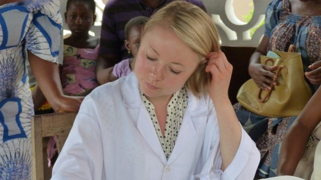 A medical student in Togo A medical student in Togo